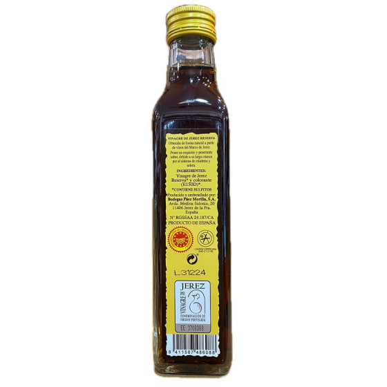 VINAGRE DE JEREZ RESERVA PÁEZ MORILLA 250ML DENOMINACIÓN DE ORIGEN PRO