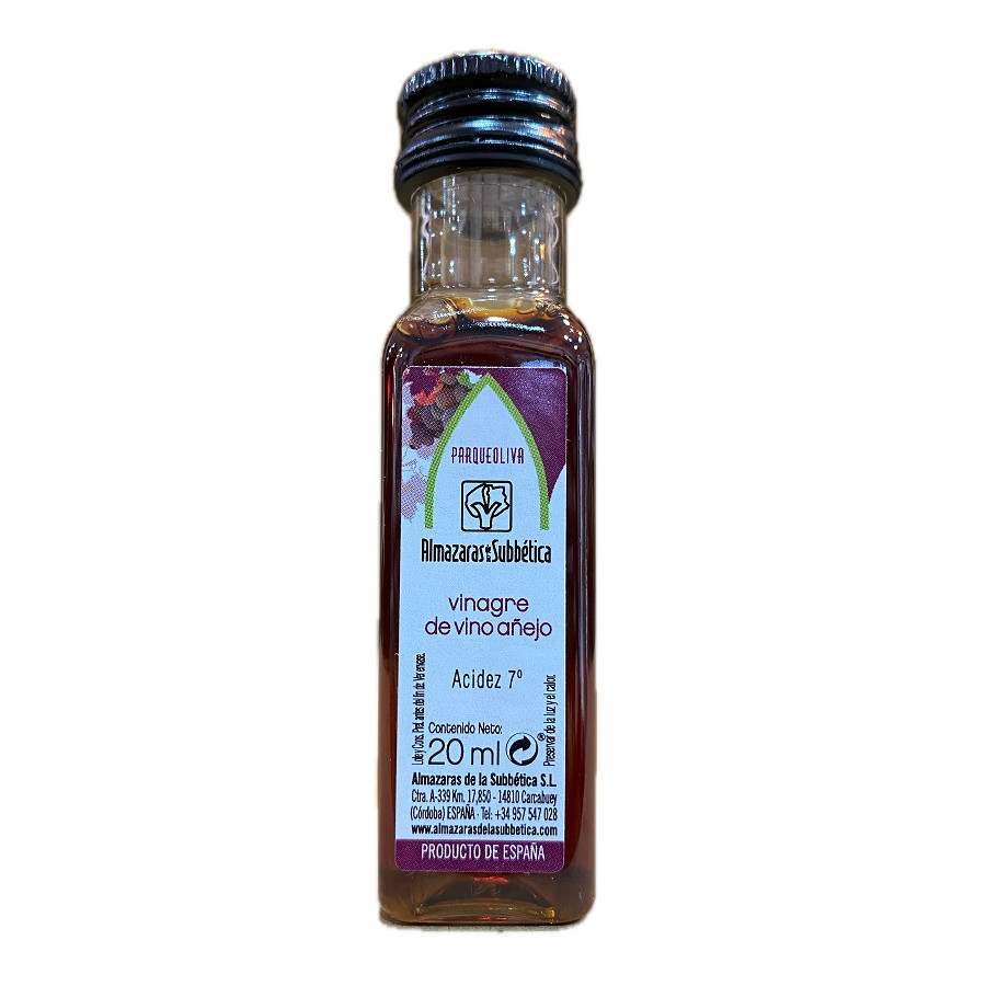VINAGRE DE VINO AÑEJO 20ML ALMAZARAS DE LA SUBBÉTICA BOTELLITA MONODOS