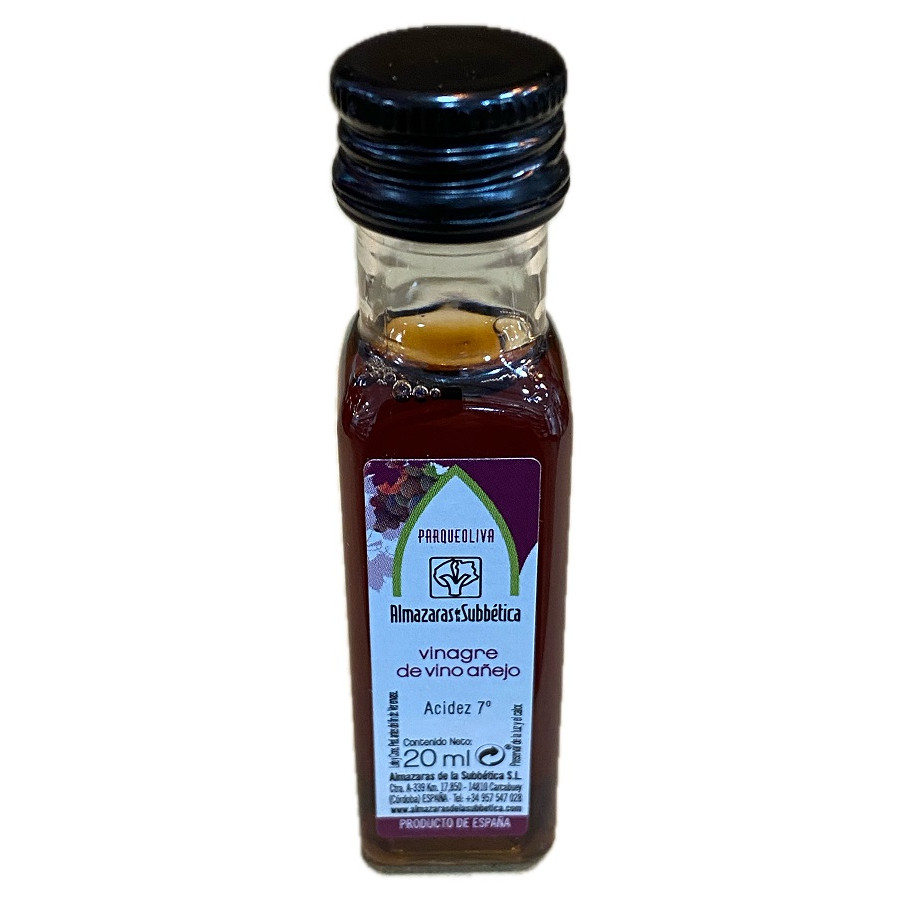VINAGRE DE VINO AÑEJO 20ML ALMAZARAS DE LA SUBBÉTICA BOTELLITA MONODOS