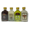 PACK MINIATURAS LICORES PANIZO 4×5 CL – CAFÉ, HIERBAS, CREMA DE ARROZ 