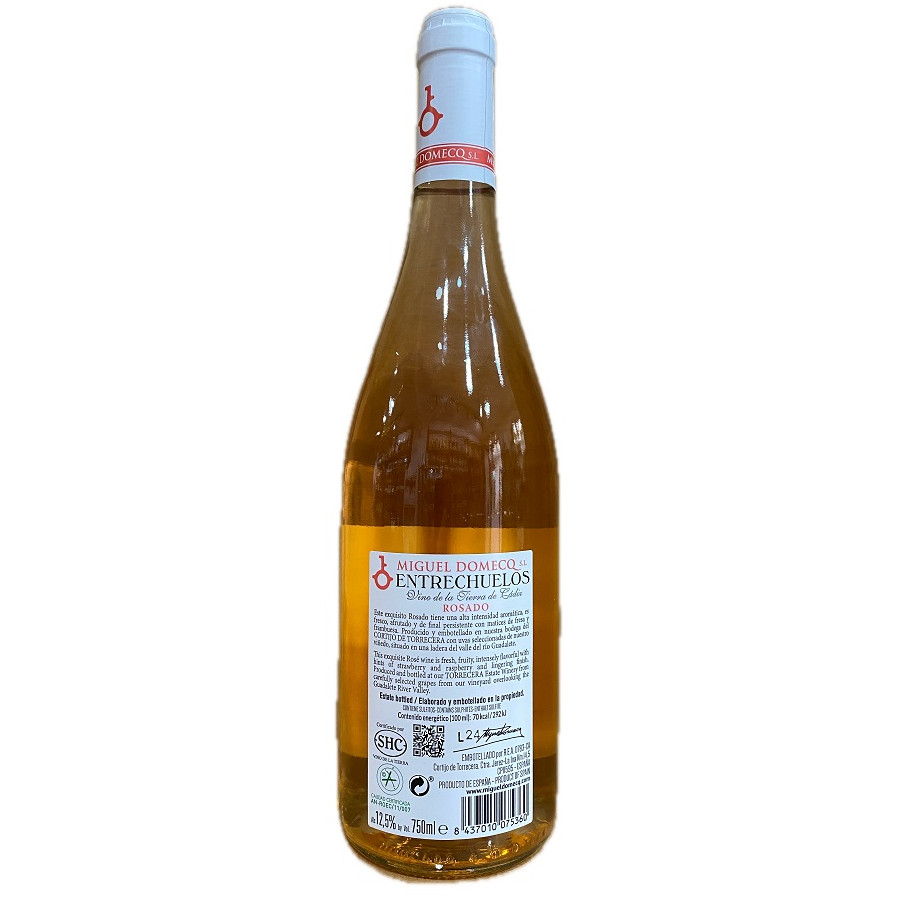 VINO ROSADO ENTRECHUELOS - BODEGAS MIGUEL DOMECQ - TIERRA DE CÁDIZ - B